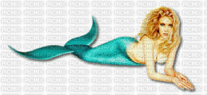 blonde mermaid - GIF animate gratis