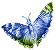 soave deco butterfly scrap blue green - бесплатно png