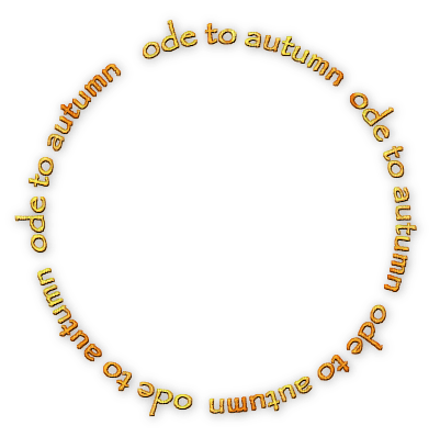 soave text autumn ode circle yellow orange - bezmaksas png
