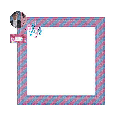 Small Pink/Blue Frame - Ilmainen animoitu GIF