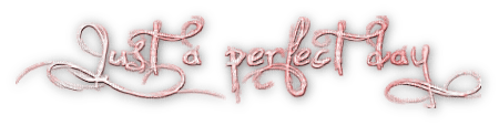 soave text just a perfect day  pink - png ฟรี
