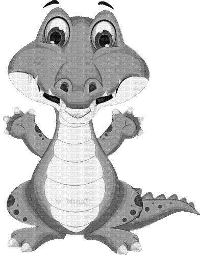Y.A.M._Summer little animals crocodile - Бесплатный анимированный гифка