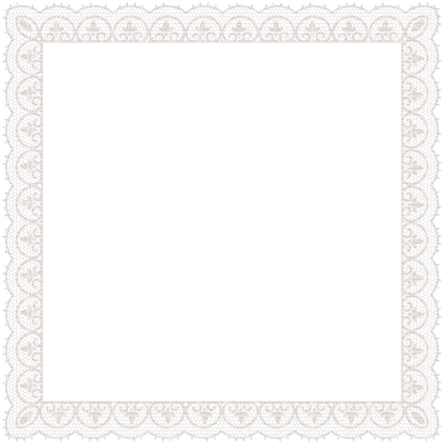 White Lace frame - Free PNG