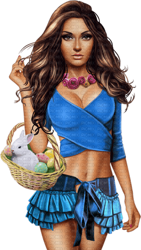 Kaz_Creations Woman-Femme-Easter - Free PNG