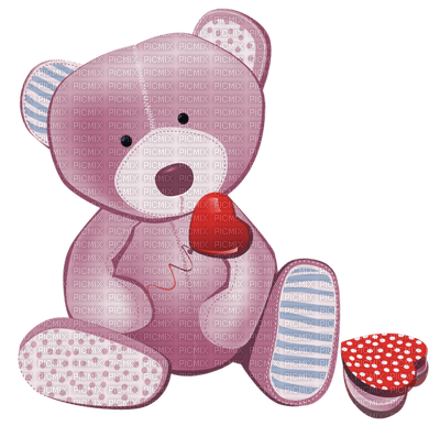 Kaz_Creations Valentine Deco Love Cute Teddy Bear - 無料png