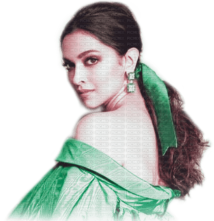soave bollywood woman deepika green - бесплатно png