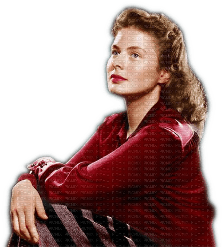 Rena Ingrid Bergman Vintage Woman Frau - zdarma png