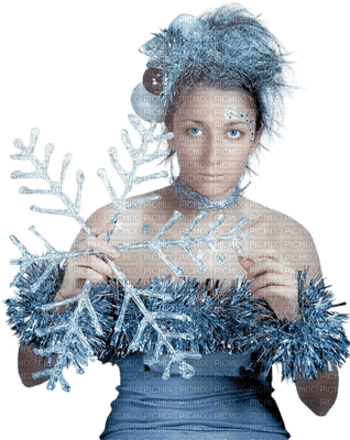 Kaz_Creations Woman Femme Winter Blue Hat - zdarma png