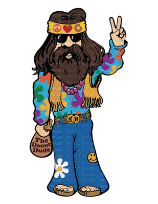 70's hippie bp - Free PNG