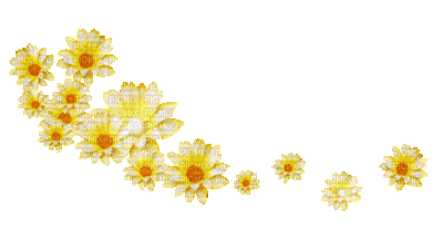 Flowers yellow - GIF animate gratis