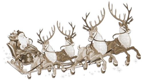 soave deco christmas santa claus sled sleigh - png ฟรี