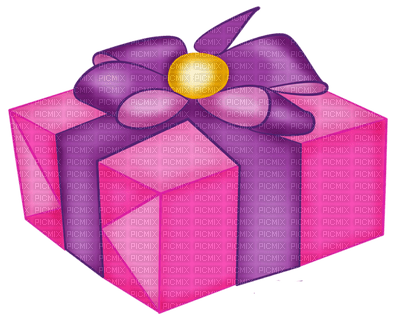 Kaz_Creations Gift Box Present Ribbons Bows Colours - zdarma png