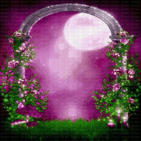 Animated.Background.Purple.Green - KittyKatLuv65 - Darmowy animowany GIF