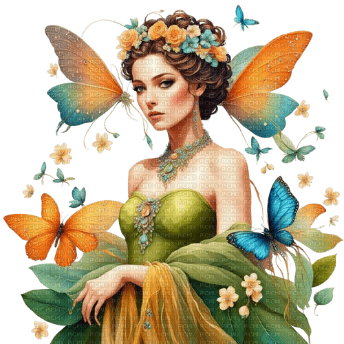springtimes spring fairy girl woman - Free PNG