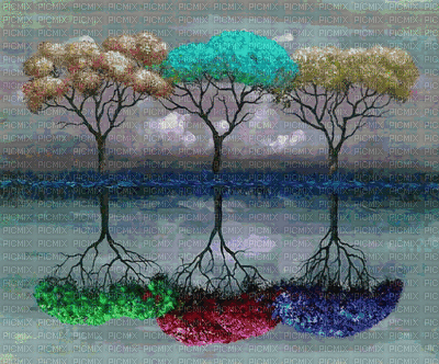 tree colors - Бесплатни анимирани ГИФ