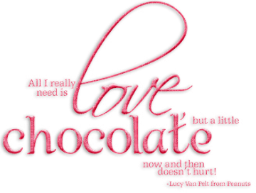 soave text chocolate pink - PNG gratuit