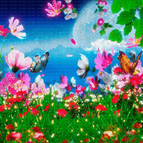 summer background by nataliplus - Darmowy animowany GIF