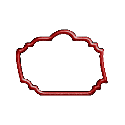 Frame Déco Rouge Noir:) - GIF animé gratuit