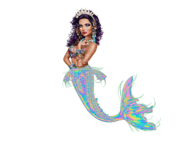 mermaid blue bp - nemokama png