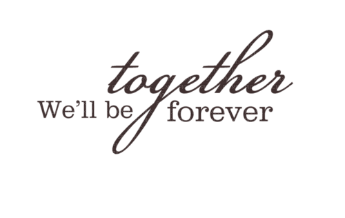 Together We'll Be 4ever Text - Bogusia - gratis png
