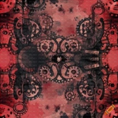 Red Steampunk Background - png ฟรี
