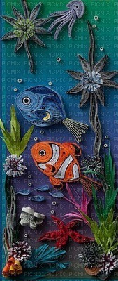 fish poisson art encre edited by me - darmowe png