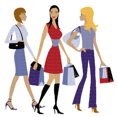 woman shopping bp - Animovaný GIF zadarmo