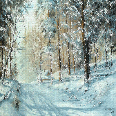 kikkapink background tree lights snow winter - Ingyenes animált GIF