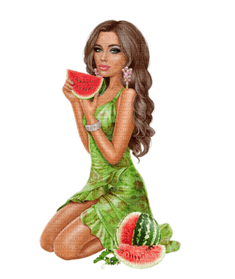 woman fruit bp - png grátis