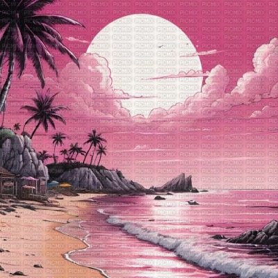 Pink Beach - zdarma png