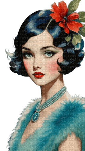 Женщина Art  Deco - 免费PNG