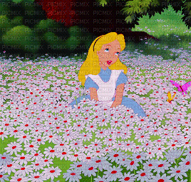 Kaz_Creations Animated Cartoon Alice In Wonderland Background - Gratis geanimeerde GIF