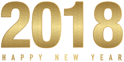 Kaz_Creations 2018 New Year Deco - png grátis