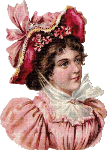 victorian pink lady - Free animated GIF
