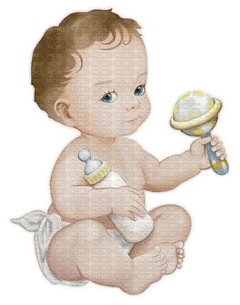 Baby, Rassel, Flasche - δωρεάν png