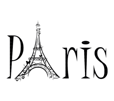 Paris text - δωρεάν png
