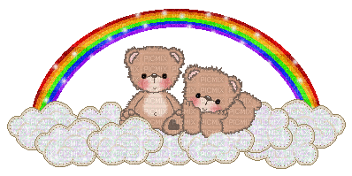 bears rainbow - Bezmaksas animēts GIF