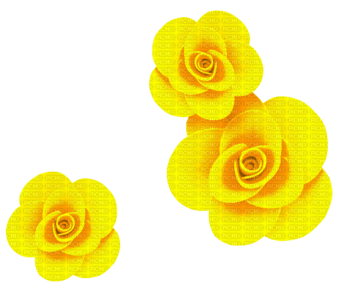 Roses.Flowers.Yellow - gratis png