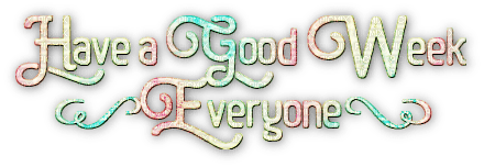soave text have a good week pink green yellow - png ฟรี