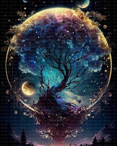 Fantasy tree in a bubble by papuzzetto - png ฟรี