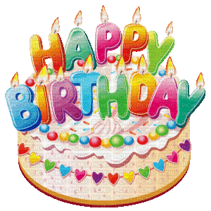 Happy Birthday Cake GIF - Happy Birthday Cake Balloons - Discover & Share  GIFs