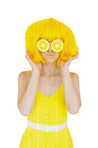 woman girl lemon - zadarmo png