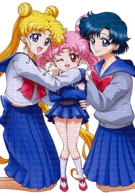 Sailor Moon Crystal Chibi Moon Chibiusa Mercury Amy Mizuno, sailor , moon ,  crystal , chibi , chibiusa , mercury , amy , mizuno , manga , anime - PicMix