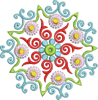 mandala deco circle tube flower fleur spring printemps - ücretsiz png
