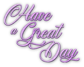 soave text have a great day purple - 無料png