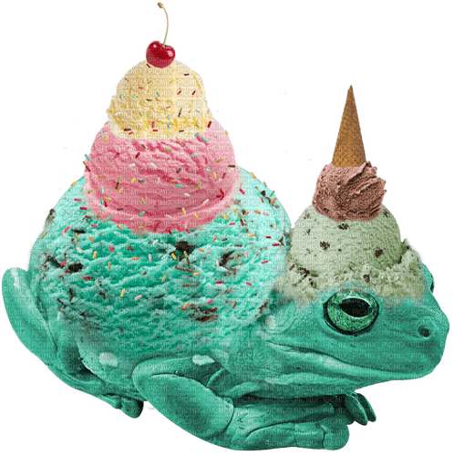 ice cream froggy - безплатен png