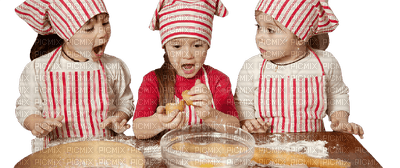 Kaz_Creations Baby Enfant Child Girl Friends Baking - PNG gratuit