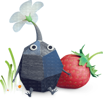 rock pikmin with strawberry - ücretsiz png