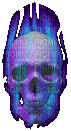 badass flaming skull - Besplatni animirani GIF