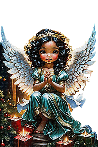 merry christmas angel engel milla1959 - GIF animé gratuit